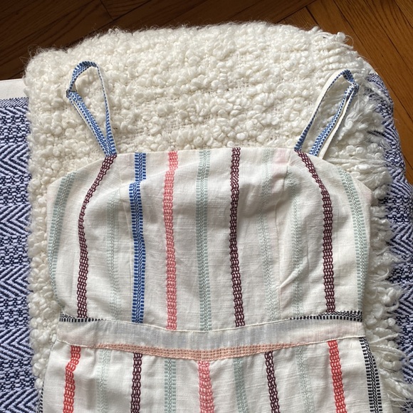 Red Carter Anthropologie Everly jumpsuit. - Picture 2 of 6